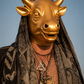 Golden Crypto Bull Premium Mask